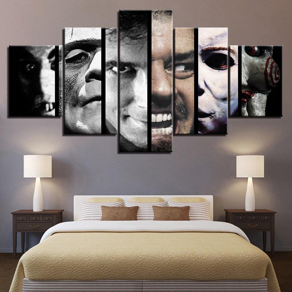 Horror Movies Characters HD Multi Panel Canvas Wall Art Frame-Original Frame
