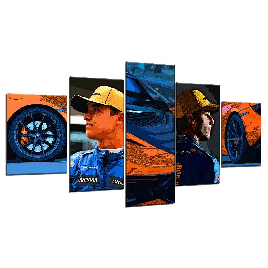 Mighty McLaren 5 Piece HD Multi Panel Canvas Wall Art Frame-Original Frame