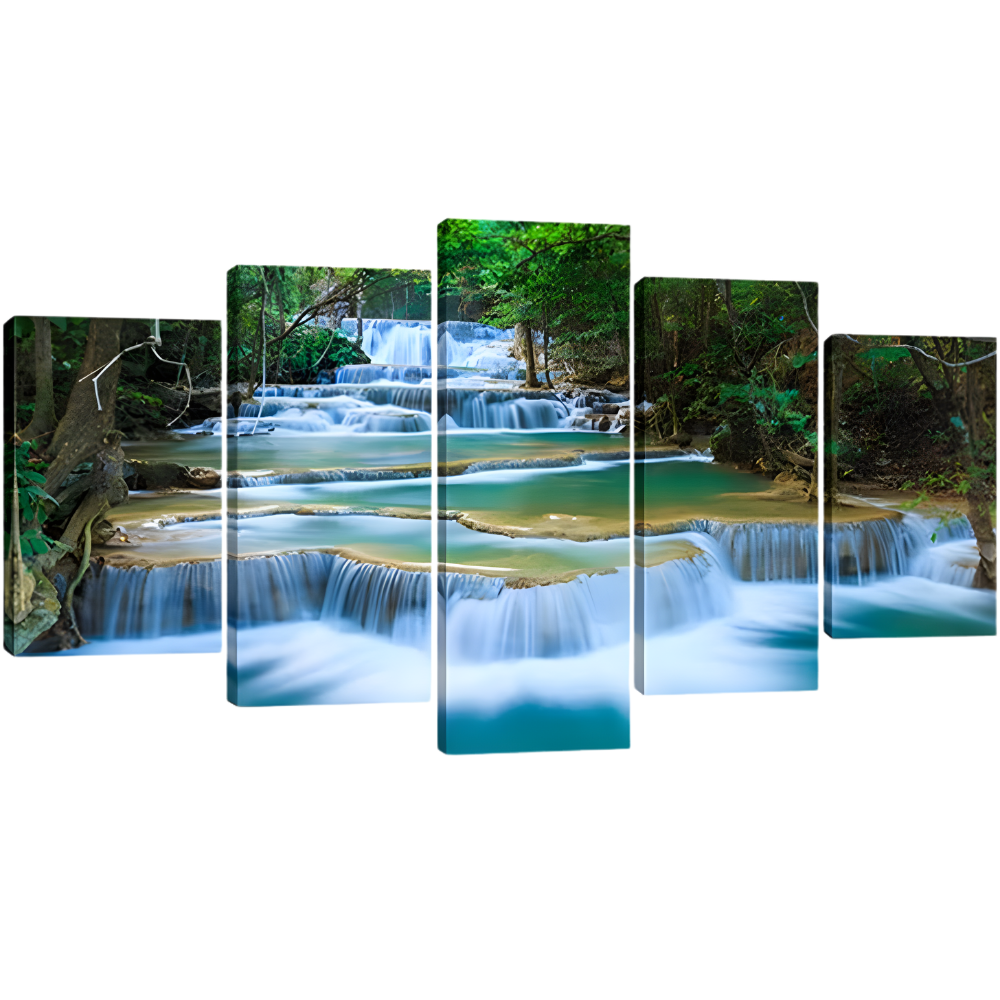 Peaceful Waterfall Canvas Set