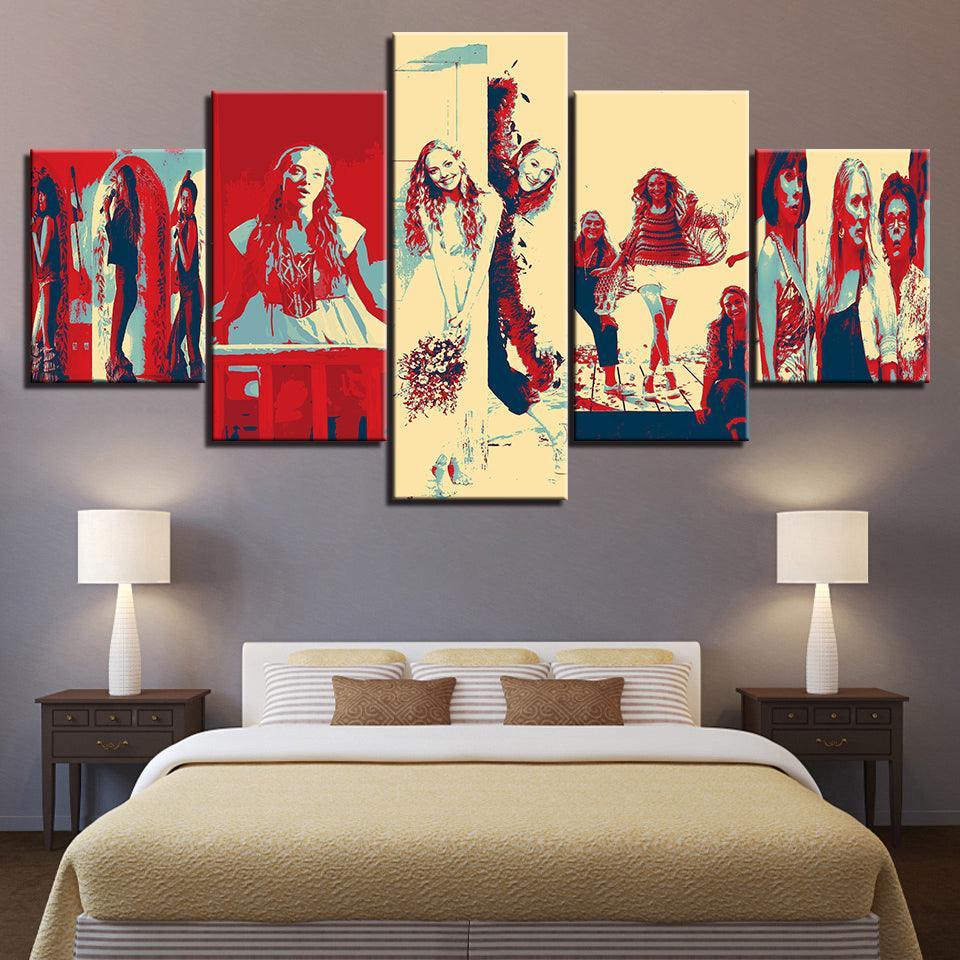 Mamma Mia Movie 5 Piece HD Multi Panel Canvas Wall Art Frame-Original Frame