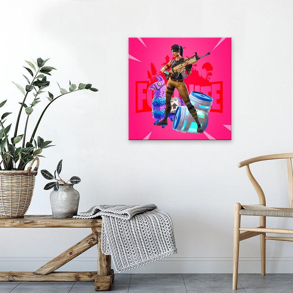 Fornite 1 Piece HD Multi Panel Canvas Wall Art Frame-Original Frame