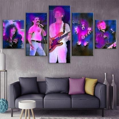 Queen Group 5 Piece HD Multi Panel Canvas Wall Art-Original Frame