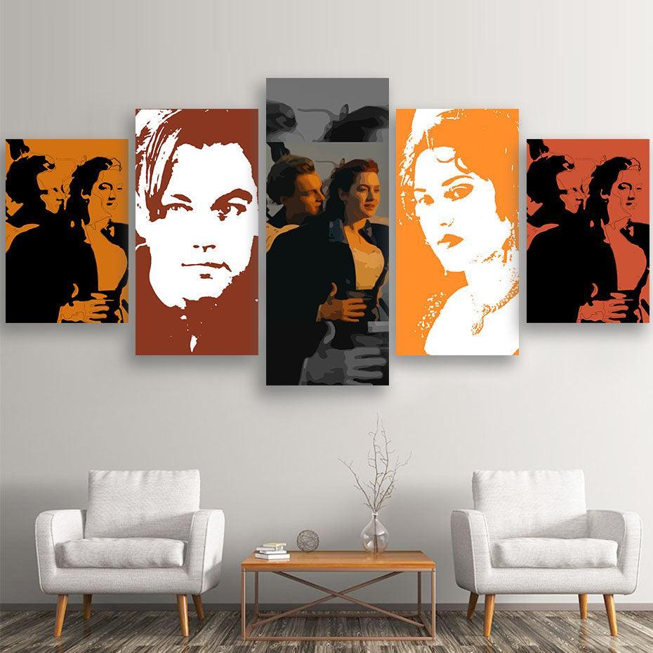 Titanic 5 Piece HD Multi Panel Canvas Wall Art Frame-Original Frame