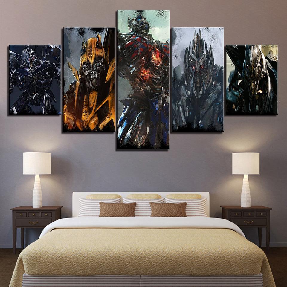 Transformers 5 Piece HD Multi Panel Canvas Wall Art Frame-Original Frame