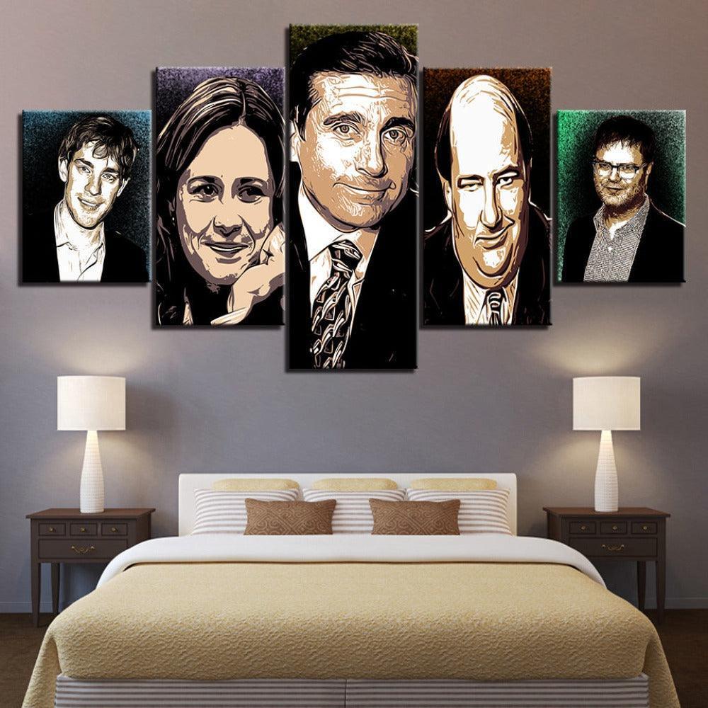 The Office 5 Piece HD Multi Panel Canvas Wall Art Frame-Original Frame