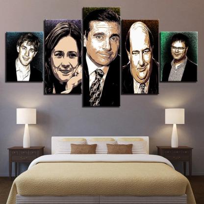 The Office 5 Piece HD Multi Panel Canvas Wall Art Frame-Original Frame