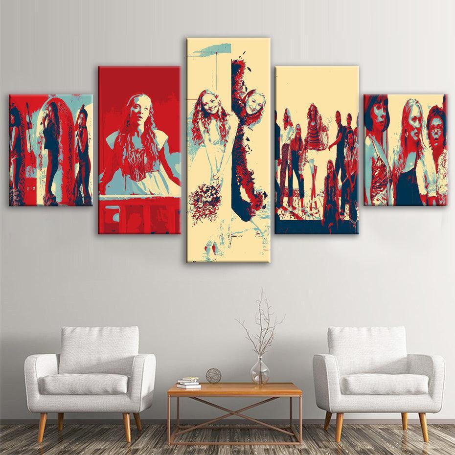 Mamma Mia 5 Piece HD Multi Panel Canvas Wall Art Frame-Original Frame