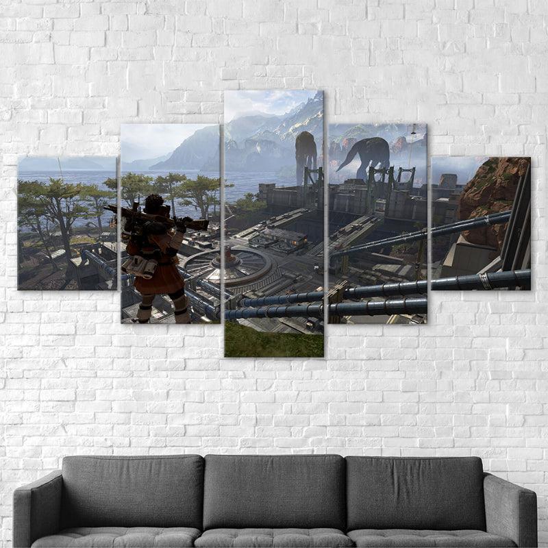 Battlefield 5 Piece HD Panel Canvas Wall Art Frame-Original Frame