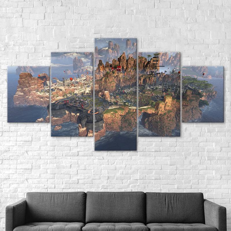 5 Piece Battlefield HD Multi Panel Home Decor Canvas-Original Frame