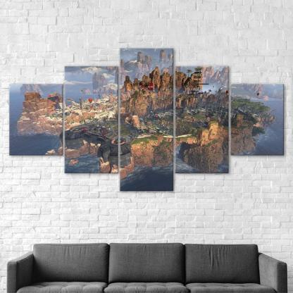 5 Piece Battlefield HD Multi Panel Home Decor Canvas-Original Frame