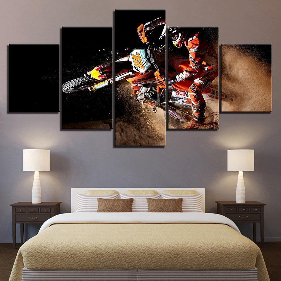 Adrenaline-Fueled Motocross Canvas Collection for Wall Decoration-Original Frame