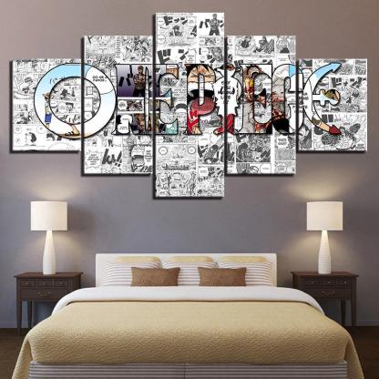 Comic Style 5 Piece HD Multi Panel Canvas Wall Art Frame-Original Frame