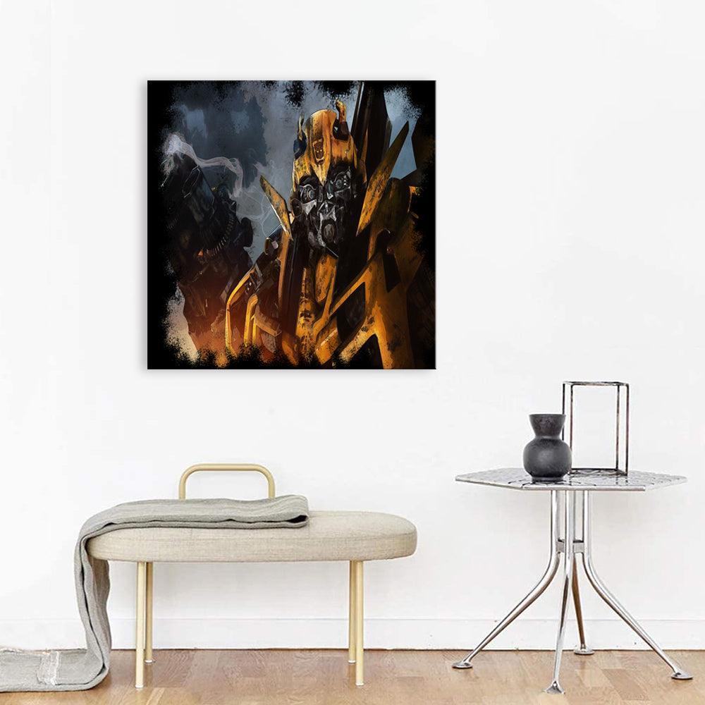 Bumblebee Transformers 1 Piece HD Multi Panel Canvas Wall Art Frame-Original Frame