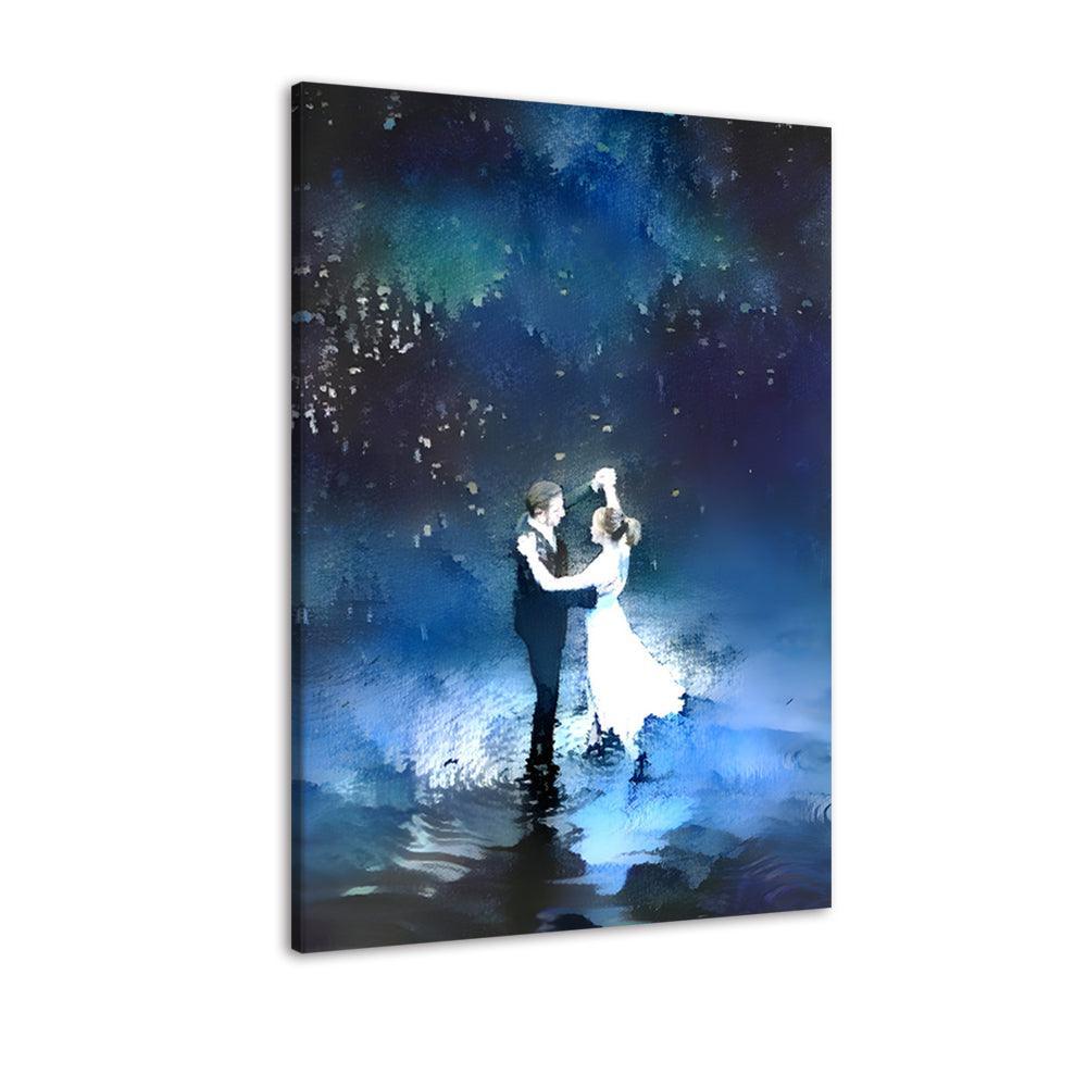 The Blue Dance 1 Piece HD Multi Panel Canvas Wall Art Frame-Original Frame