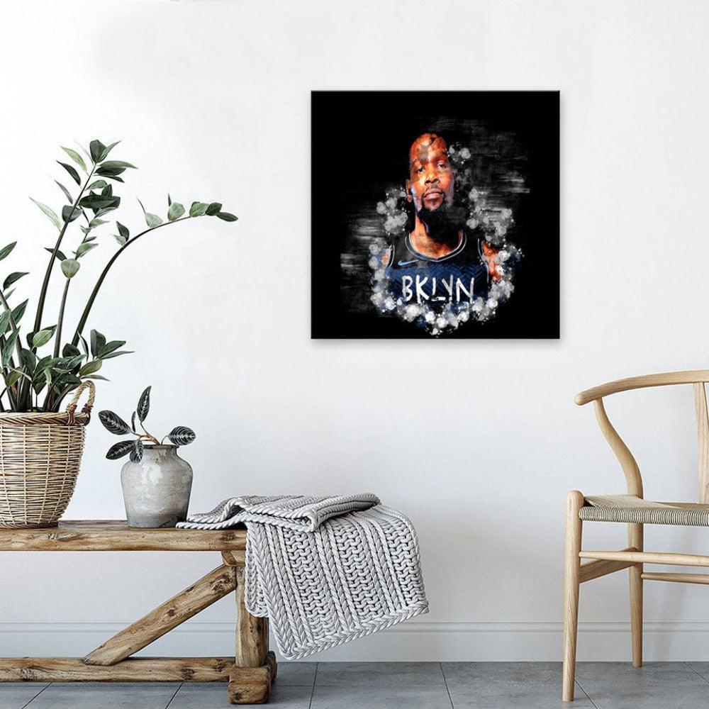 Kevin Durant 1 Piece HD Multi Panel Canvas Wall Art Frame-Original Frame