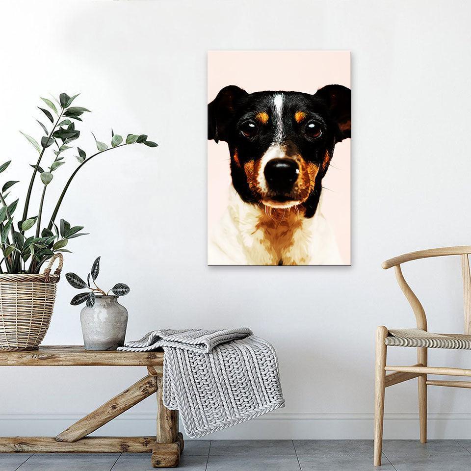 1 Piece Dog HD Multi Panel Canvas Wall Art Frame-Original Frame