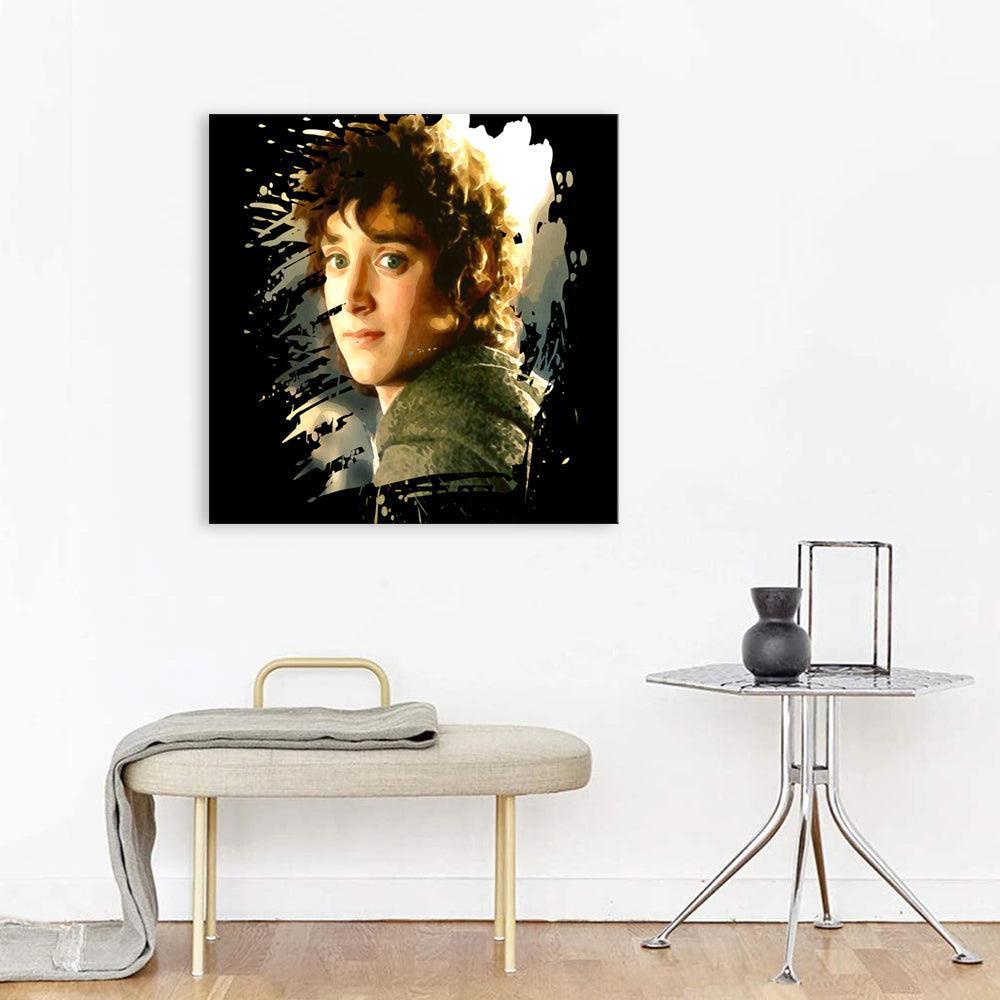 Bilbo Bolsón 1 Piece HD Multi Panel Canvas Wall Art Frame-Original Frame