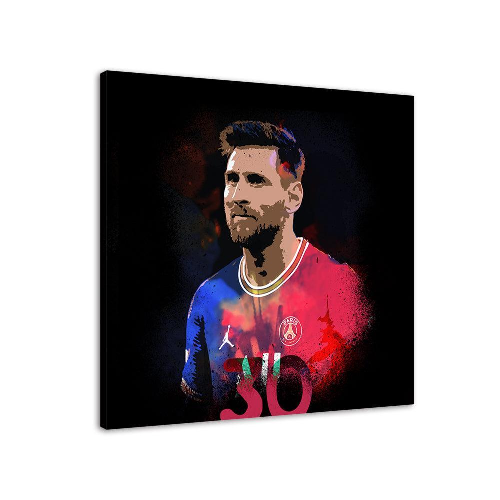 Lionel Messi 1 Piece HD Multi Panel Canvas Wall Art Frame-Original Frame