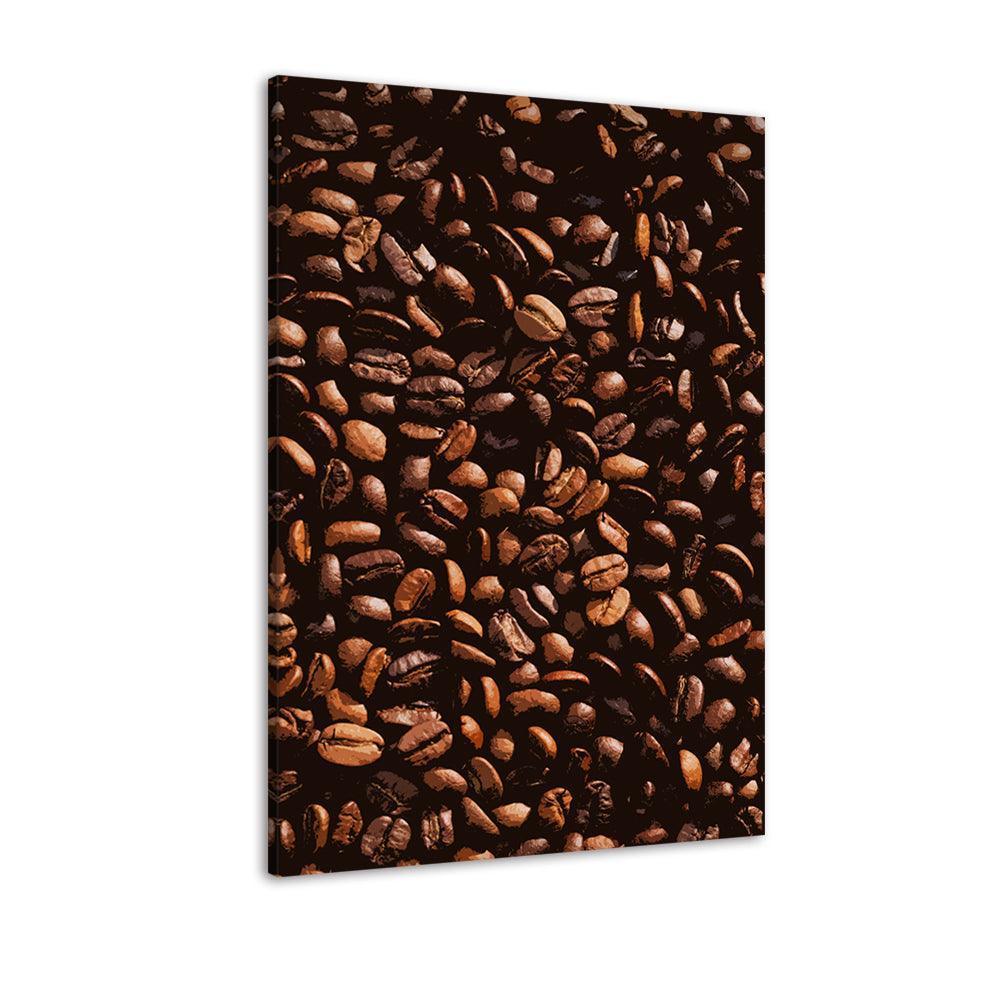 The Abstract Coffee Beans 1 Piece HD Multi Panel Canvas Wall Art Frame-Original Frame