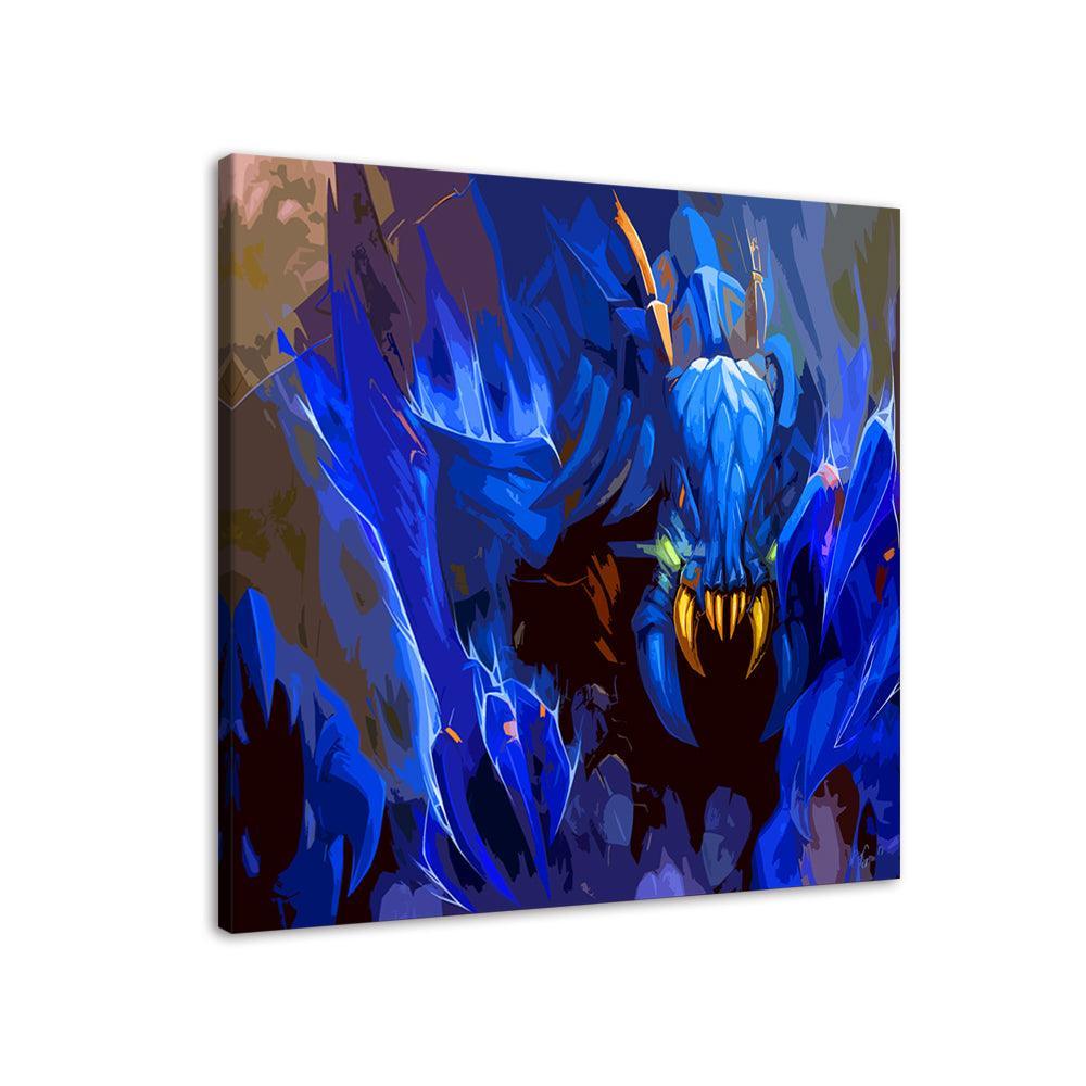 The Blue Sea Monster 1 Piece HD Multi Panel Canvas Wall Art Frame-Original Frame