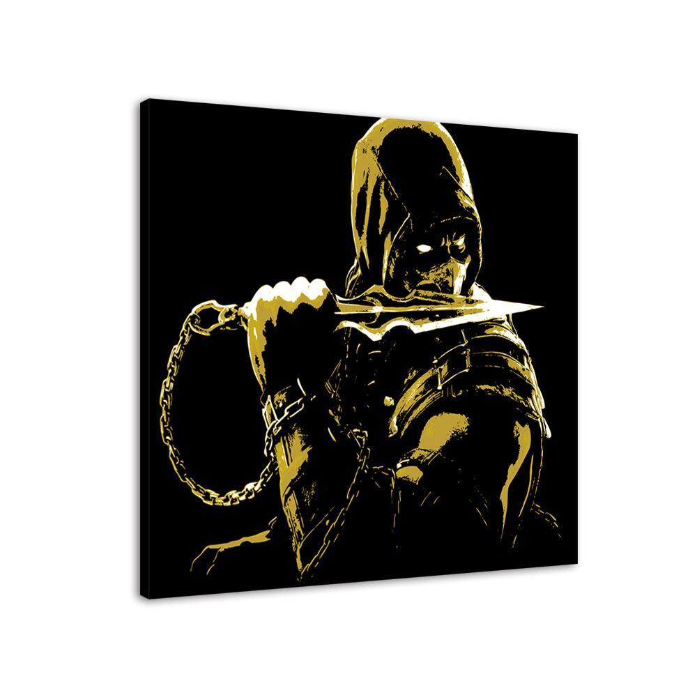Black & Yellow 1 Piece HD Multi Panel Canvas Wall Art Frame-Original Frame
