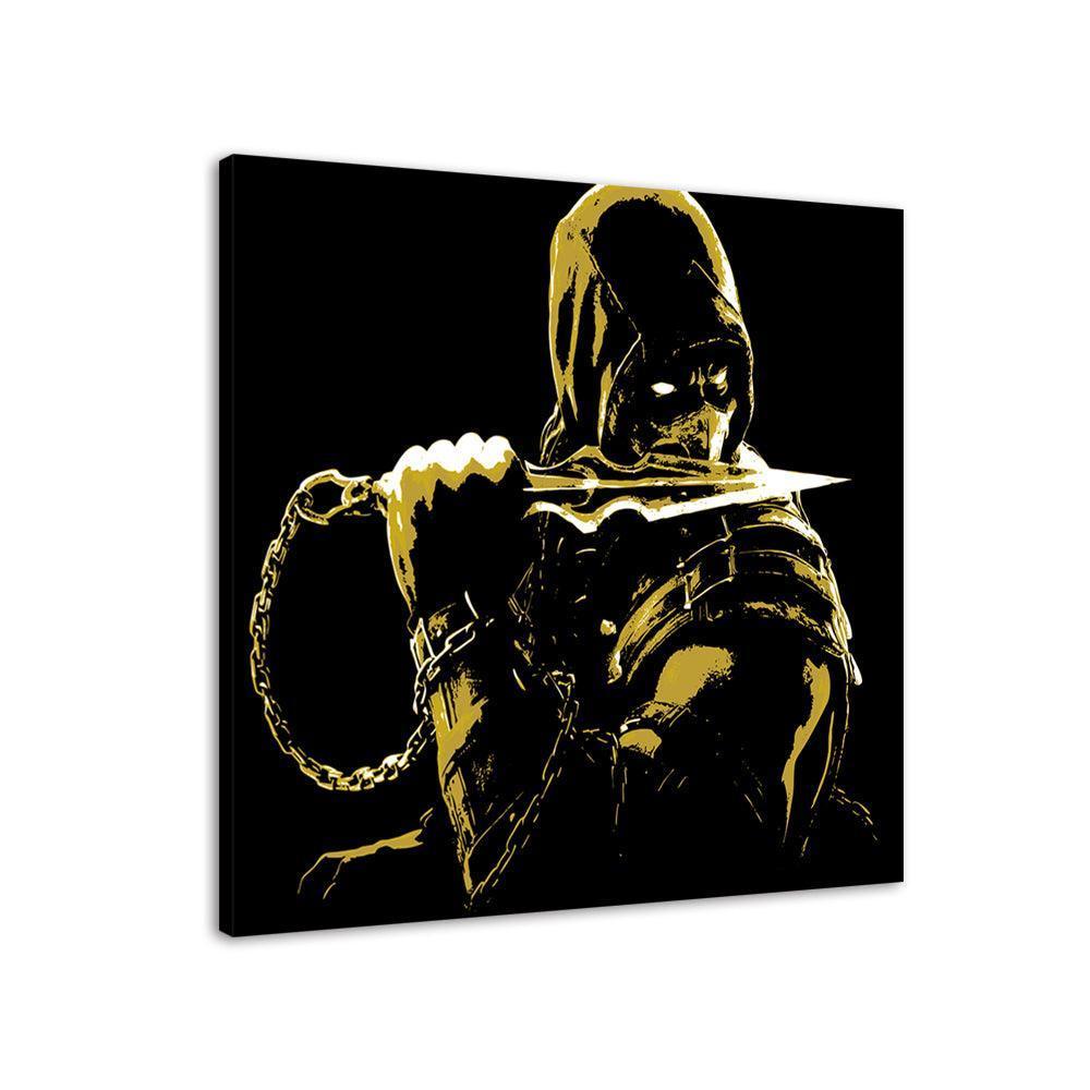 Black & Yellow 1 Piece HD Multi Panel Canvas Wall Art Frame-Original Frame