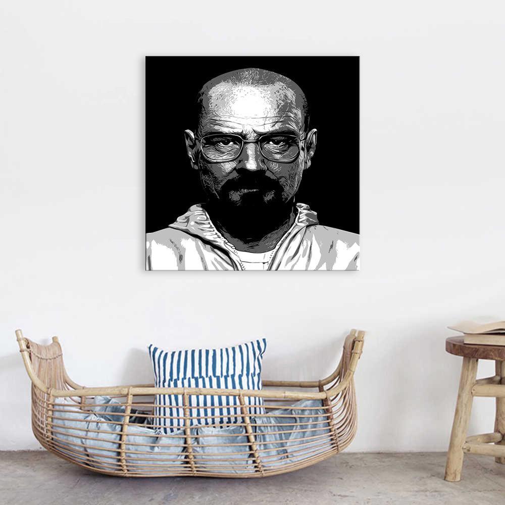 Walter White 1 Piece HD Multi Panel Canvas Wall Art Frame-Original Frame