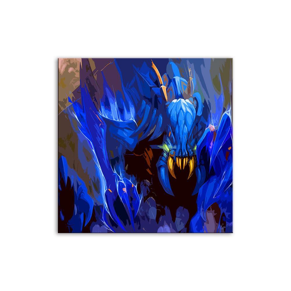 The Blue Sea Monster 1 Piece HD Multi Panel Canvas Wall Art Frame-Original Frame