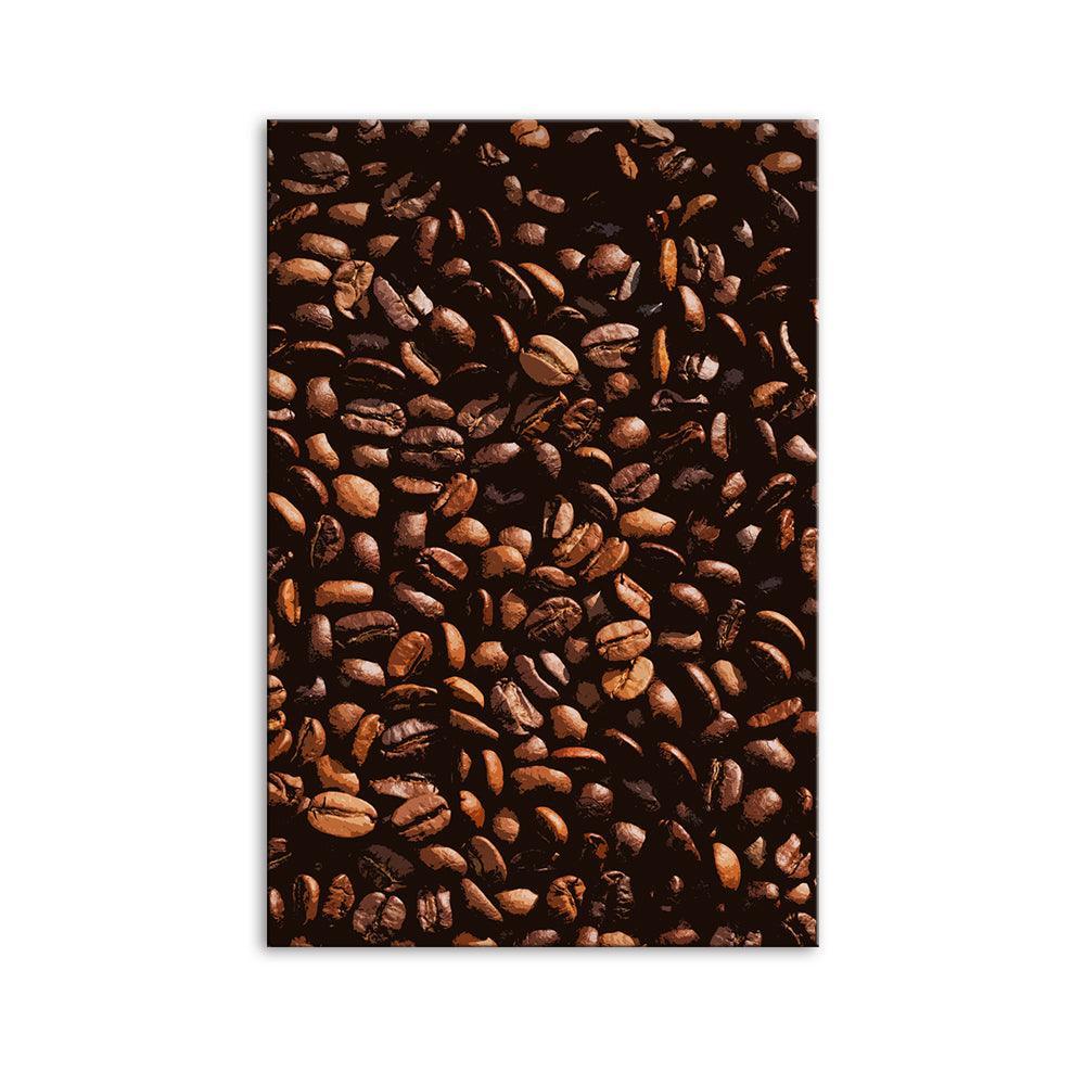 The Abstract Coffee Beans 1 Piece HD Multi Panel Canvas Wall Art Frame-Original Frame