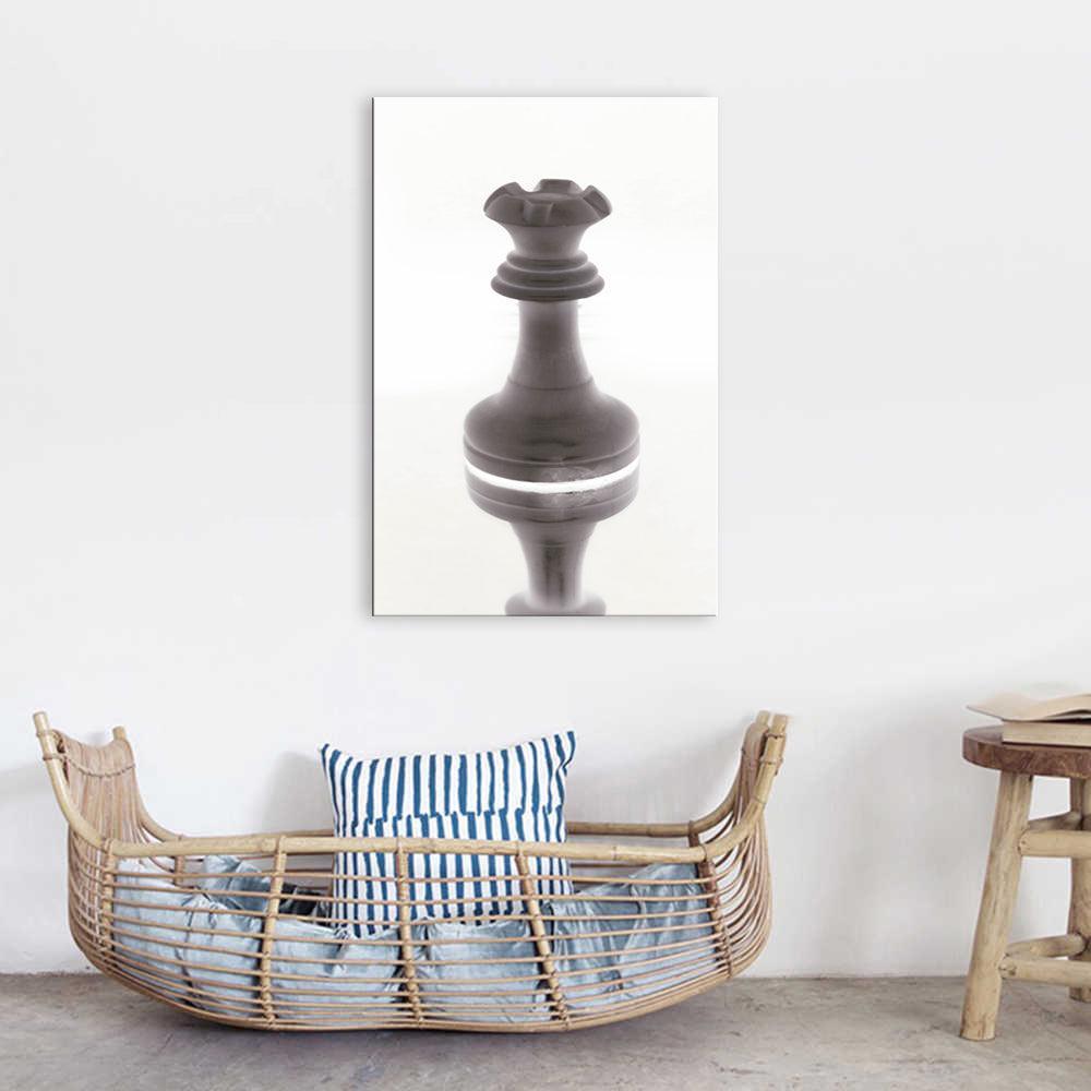 The Chess White Portrait 1 Piece HD Multi Panel Canvas Wall Art Frame-Original Frame