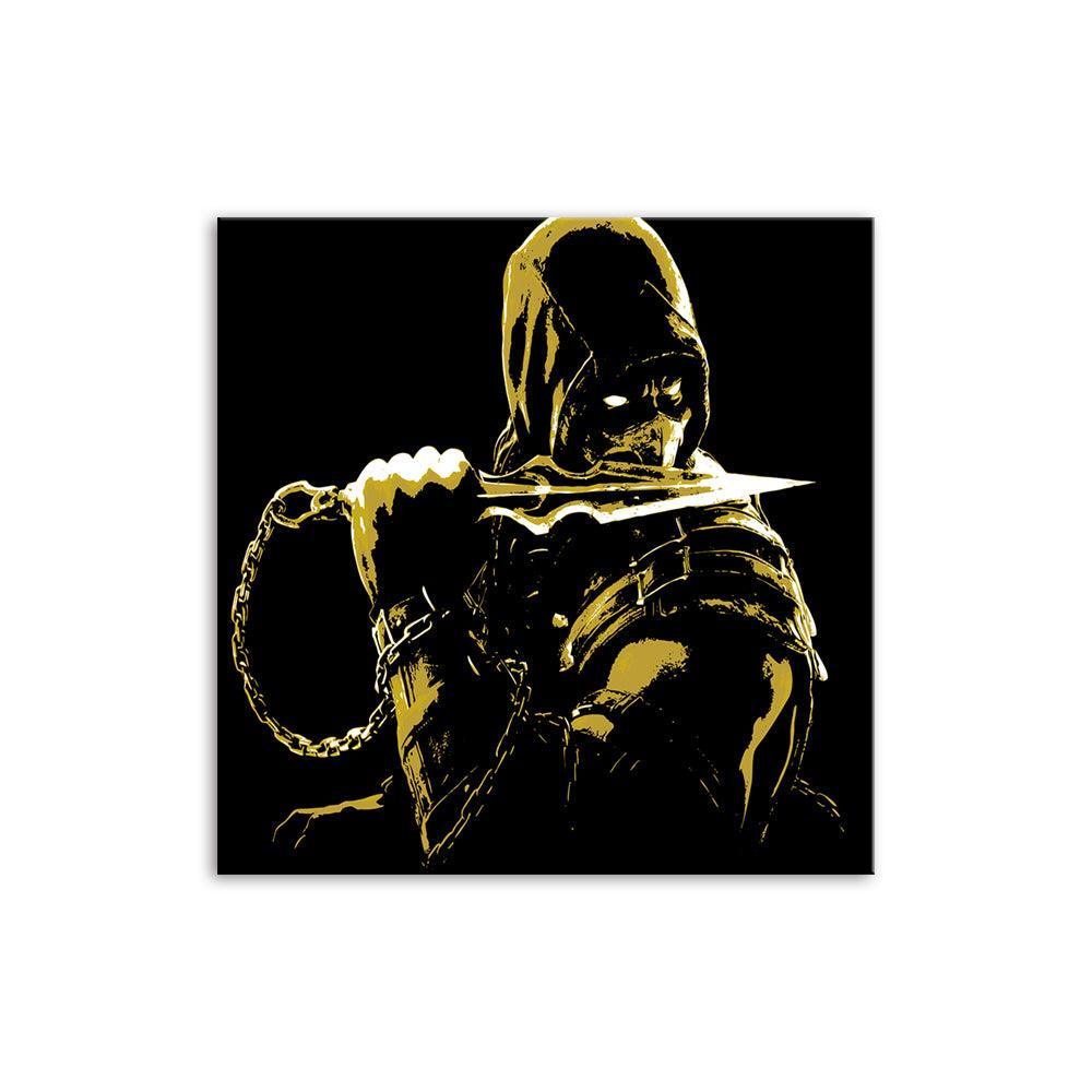 Black & Yellow 1 Piece HD Multi Panel Canvas Wall Art Frame-Original Frame