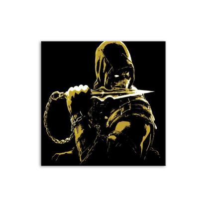 Black & Yellow 1 Piece HD Multi Panel Canvas Wall Art Frame-Original Frame