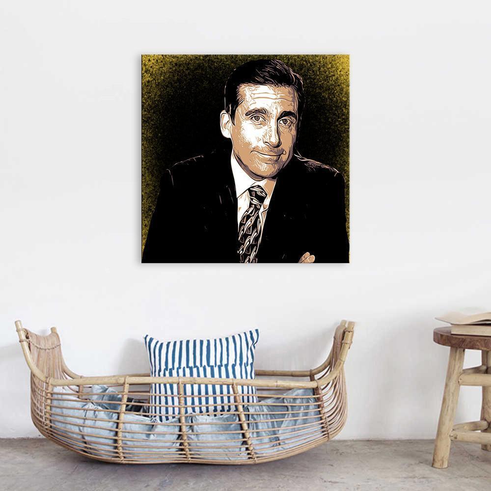 Steve Carrel 1 Piece HD Multi Panel Canvas Wall Art Frame-Original Frame