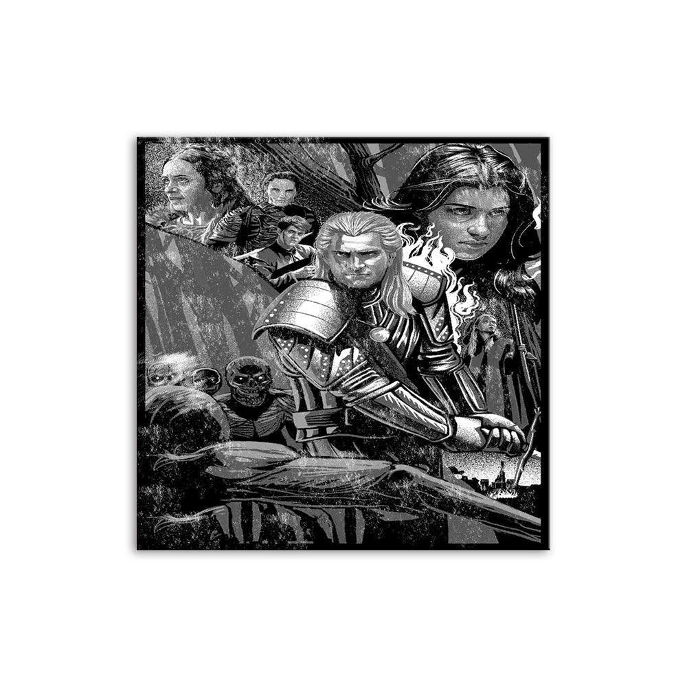 Black & White Game Of Thrones 1 Piece HD Multi Panel Canvas Wall Art Frame-Original Frame