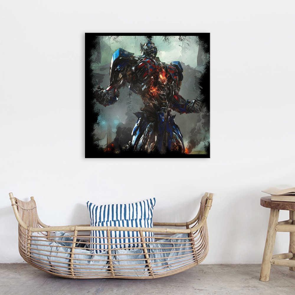 Optimus Prime Transformers 1 Piece HD Multi Panel Canvas Wall Art Frame-Original Frame