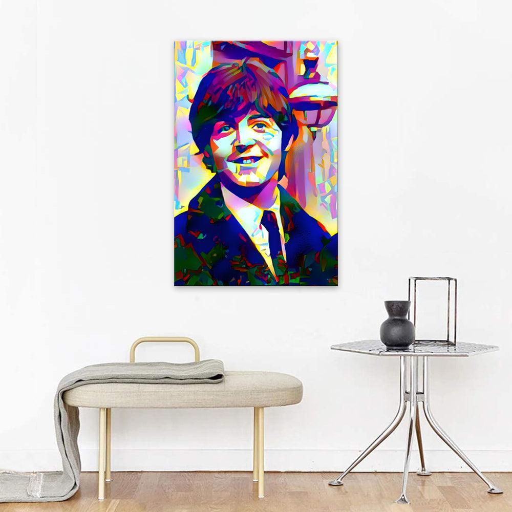 The Beatles Smile 1 Piece HD Multi Panel Canvas Wall Art Frame-Original Frame
