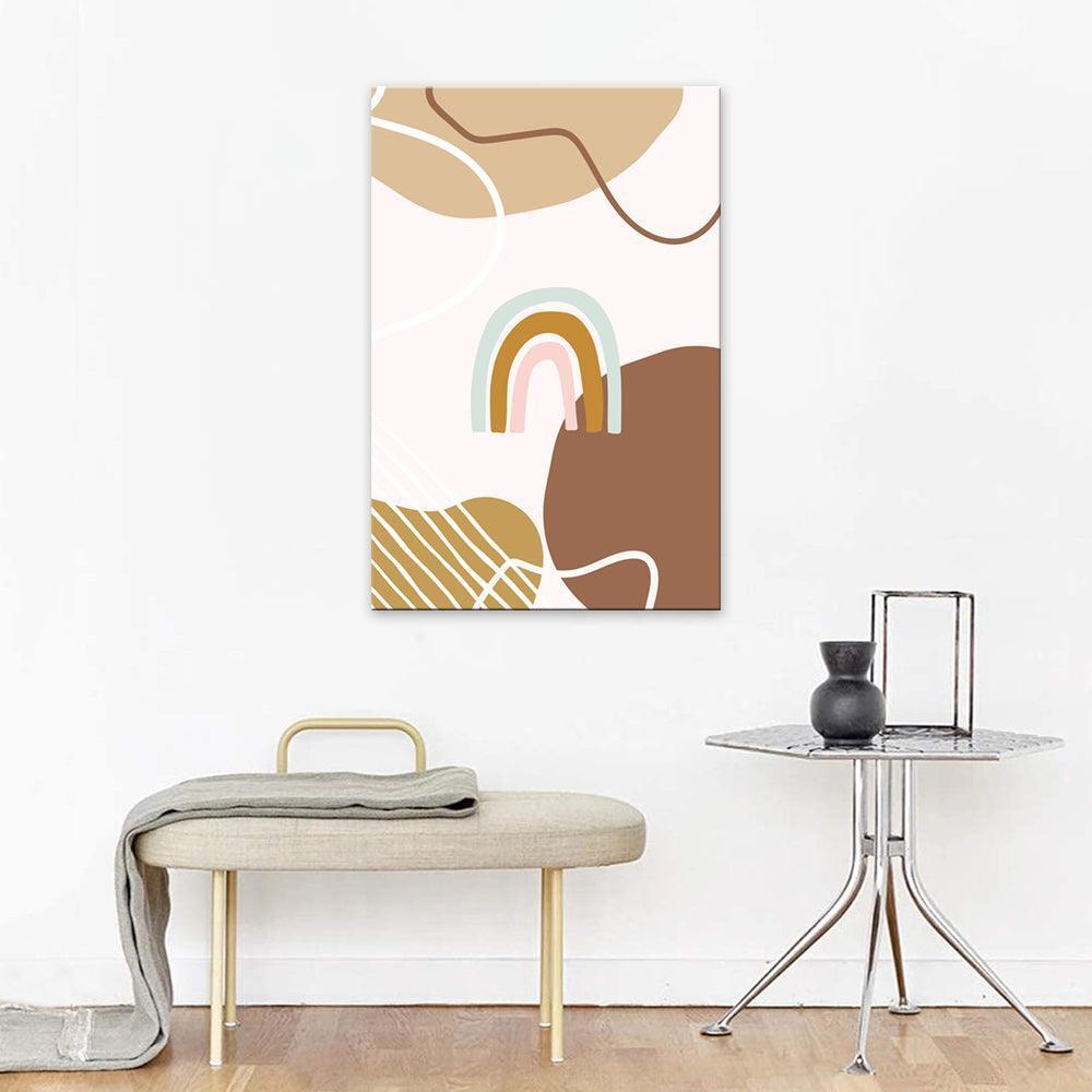 The Abstract Rainbow 1 Piece HD Multi Panel Canvas Wall Art Frame-Original Frame