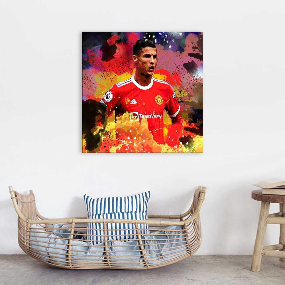Cristiano Ronaldo 1 Piece HD Multi Panel Canvas Wall Art Frame-Original Frame