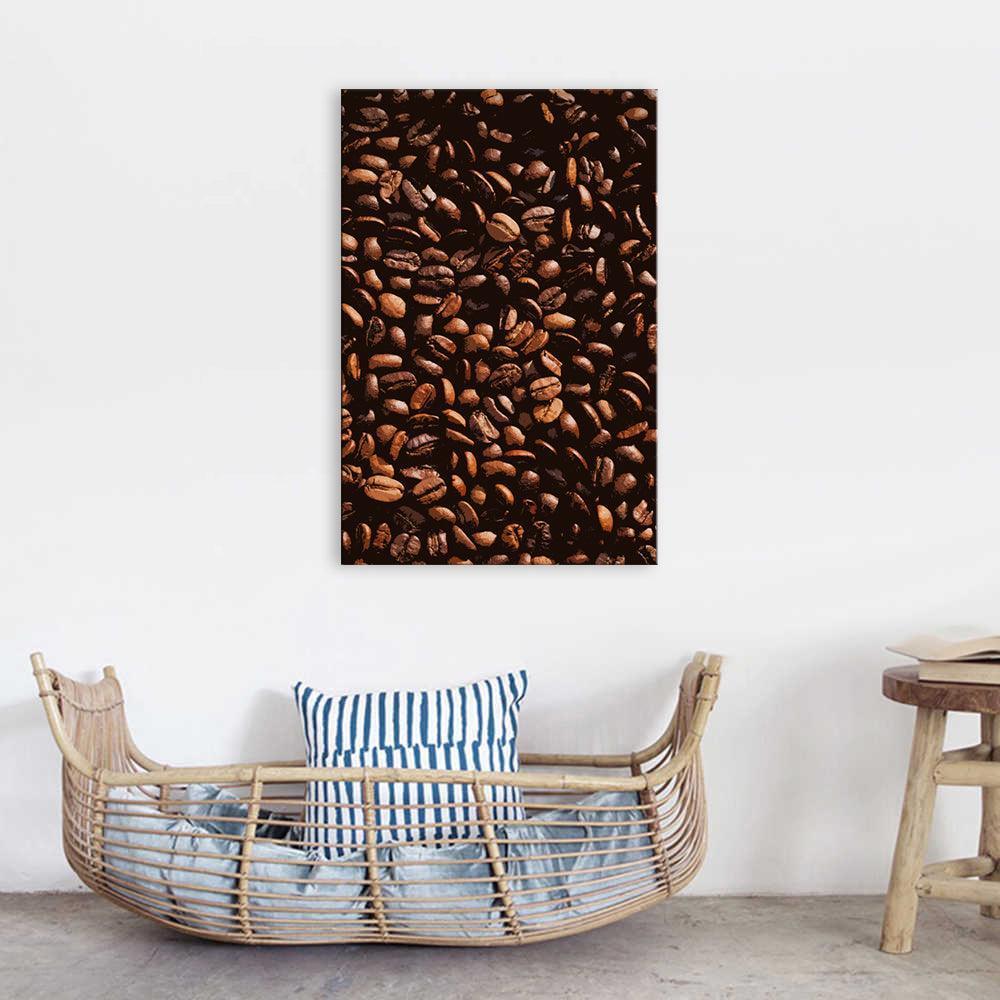 The Abstract Coffee Beans 1 Piece HD Multi Panel Canvas Wall Art Frame-Original Frame