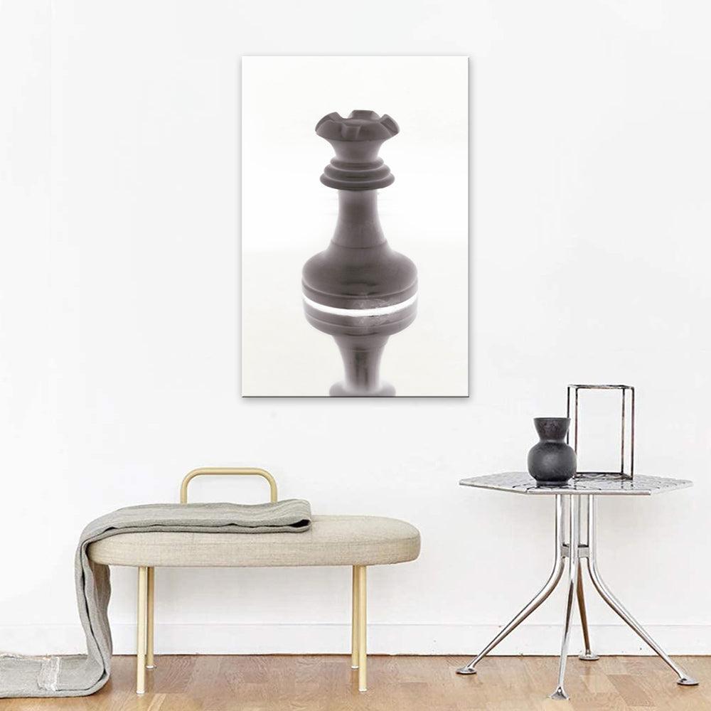 The Chess White Portrait 1 Piece HD Multi Panel Canvas Wall Art Frame-Original Frame