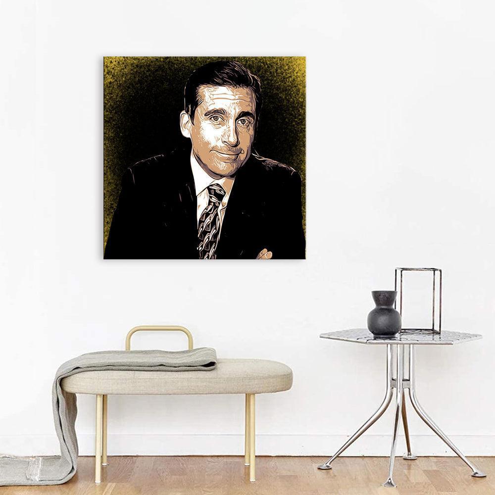 Steve Carrel 1 Piece HD Multi Panel Canvas Wall Art Frame-Original Frame