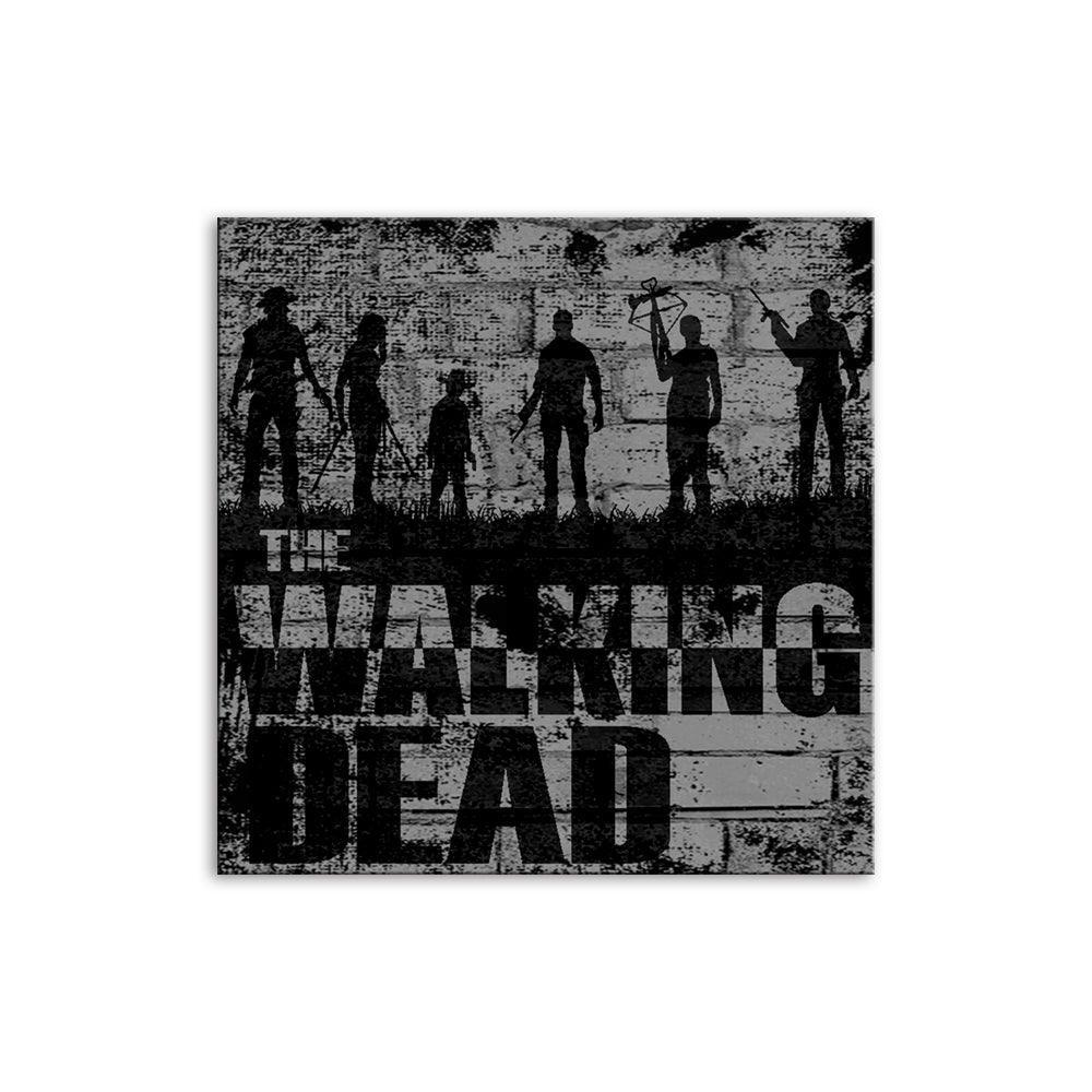 Black & White The Walking Dead 1 Piece HD Multi Panel Canvas Wall Art Frame-Original Frame