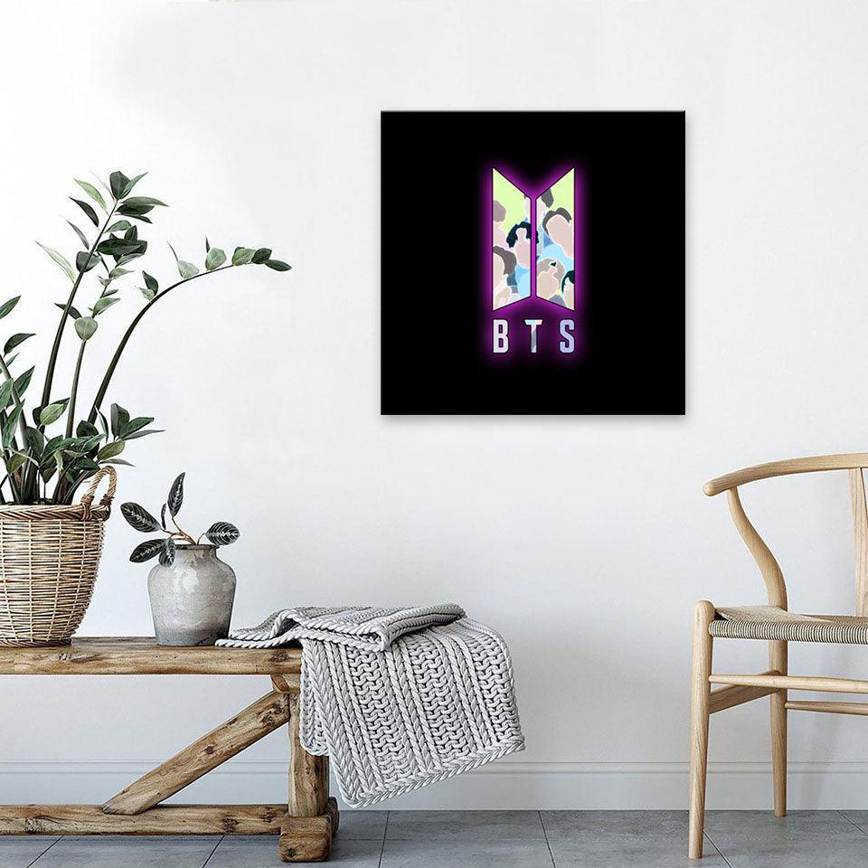 Neon Animated 1 Piece HD Multi Panel Canvas Wall Art Frame-Original Frame