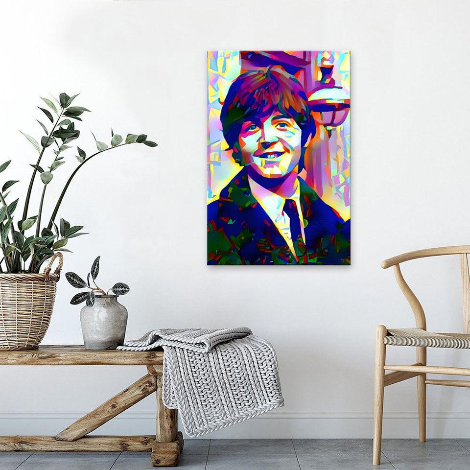 The Beatles Smile 1 Piece HD Multi Panel Canvas Wall Art Frame-Original Frame