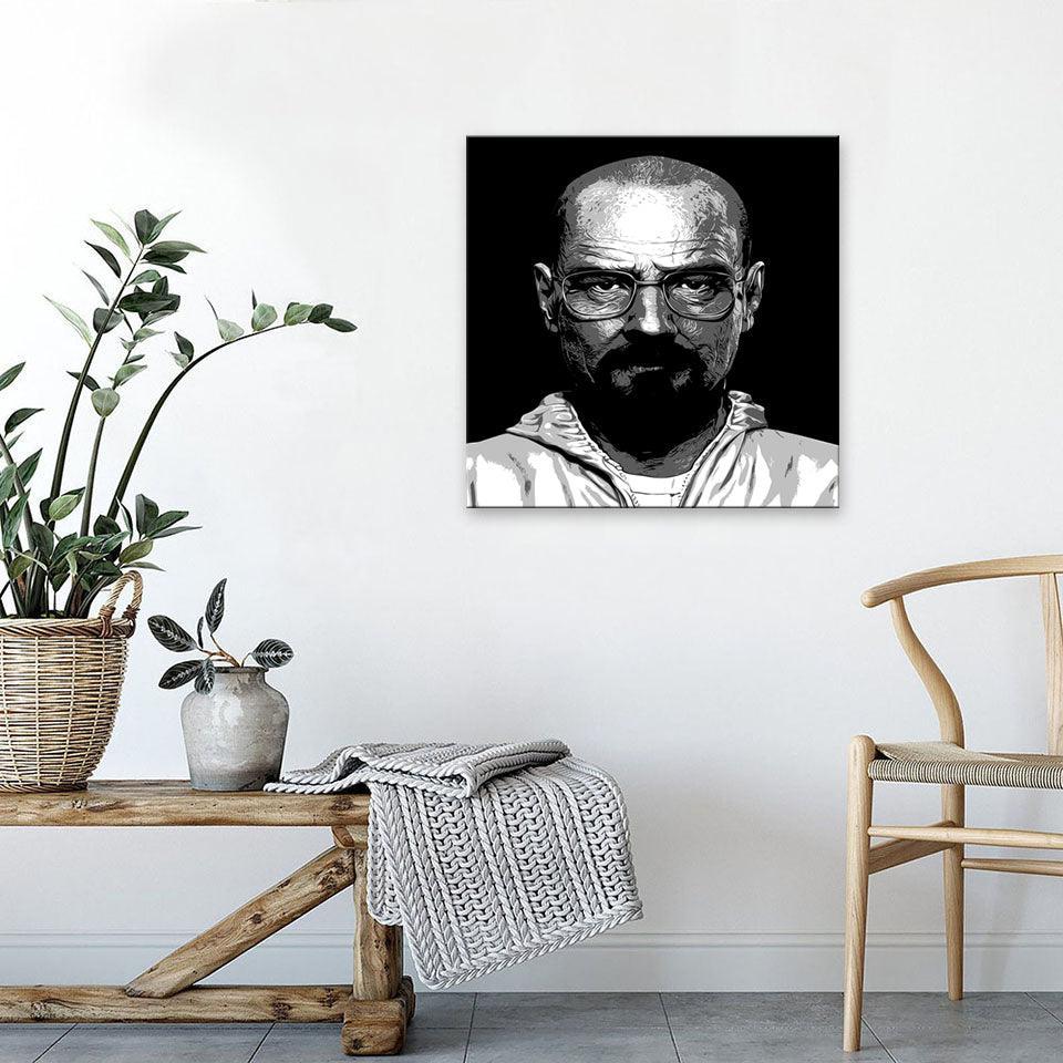 Walter White 1 Piece HD Multi Panel Canvas Wall Art Frame-Original Frame