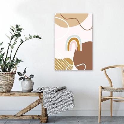 The Abstract Rainbow 1 Piece HD Multi Panel Canvas Wall Art Frame-Original Frame