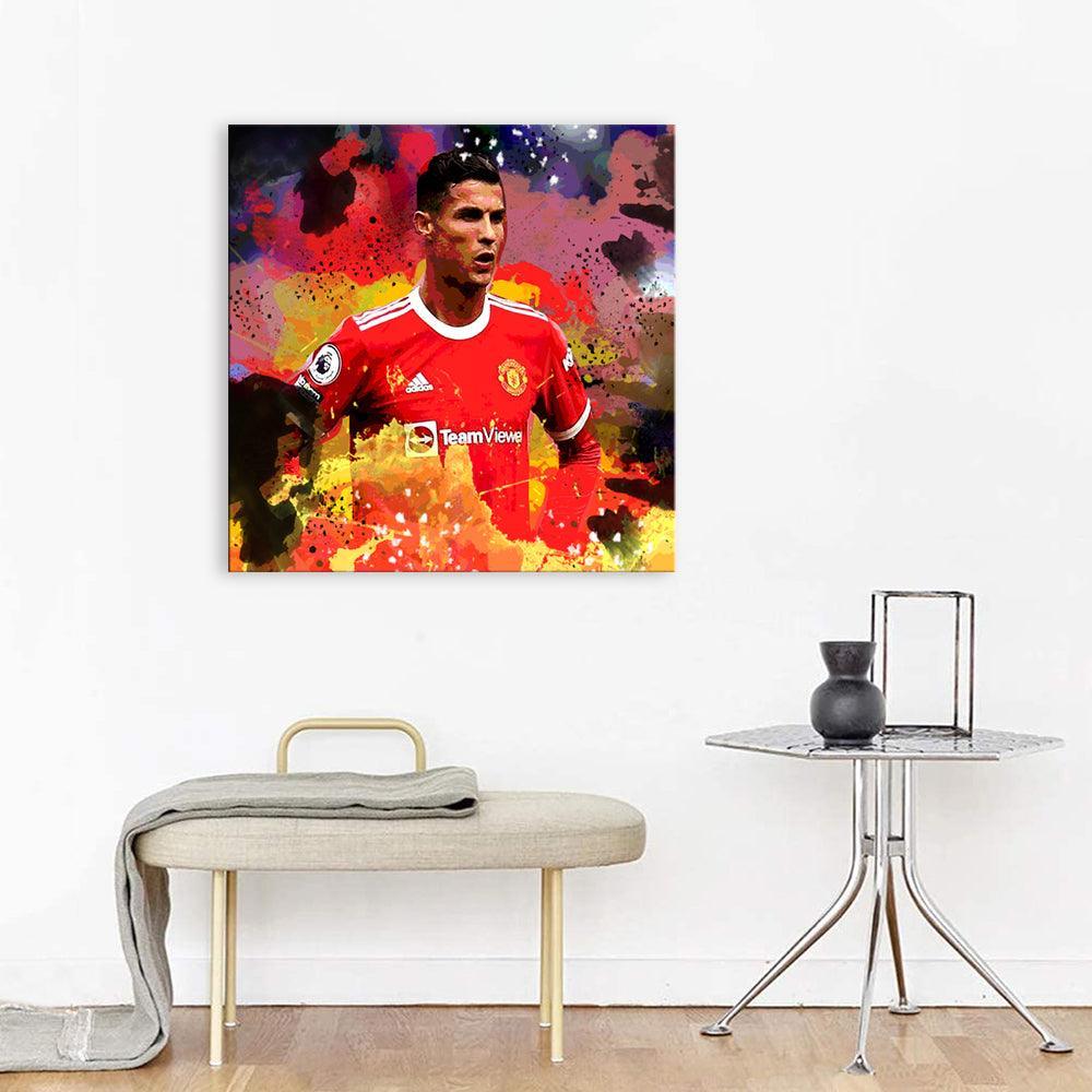 Cristiano Ronaldo 1 Piece HD Multi Panel Canvas Wall Art Frame-Original Frame