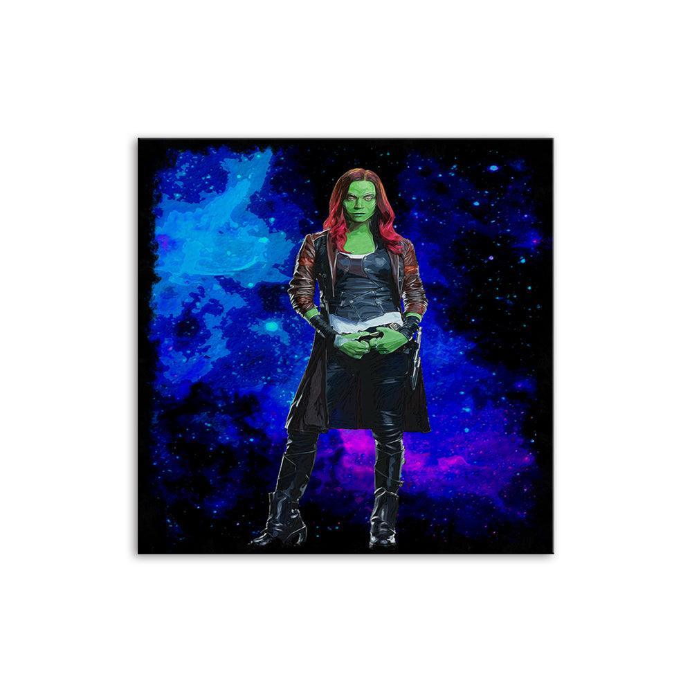 Gamora Guardians Of The Galaxy 1 Piece HD Multi Panel Canvas Wall Art Frame-Original Frame