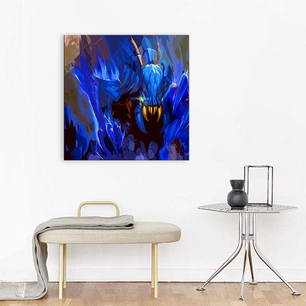 The Blue Sea Monster 1 Piece HD Multi Panel Canvas Wall Art Frame-Original Frame