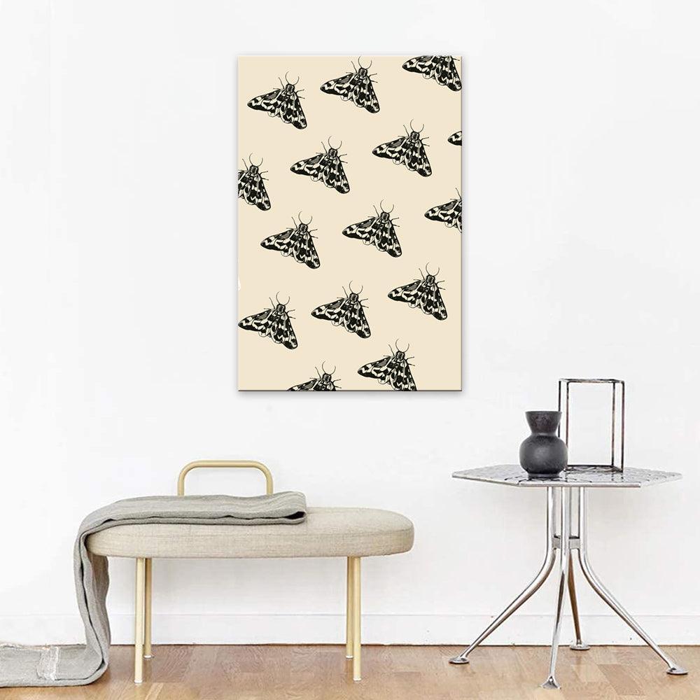 The Black Butterfly 1 Piece HD Multi Panel Canvas Wall Art Frame-Original Frame